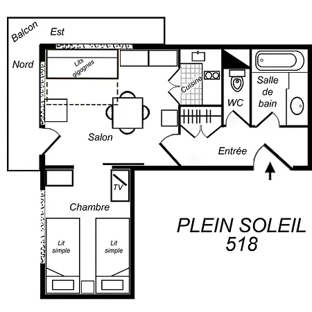Appartement Méribel, 2 Pièces, 4 Personnes - Fr-1-182-7 *